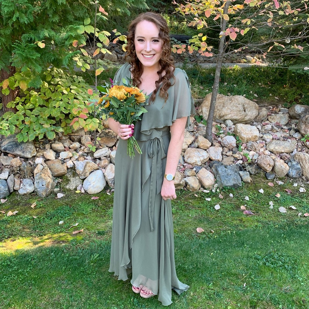 ASOS Bridesmaid Dress Green